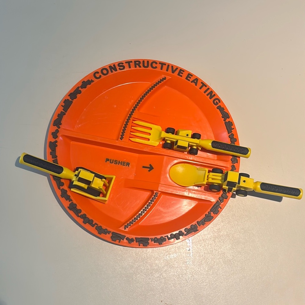 Construction eating plate